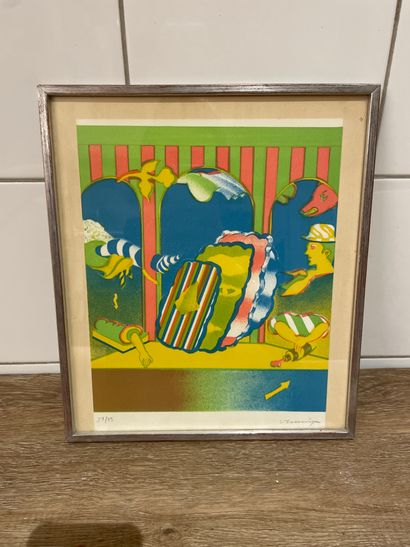 20th century school
Man in profile in an...