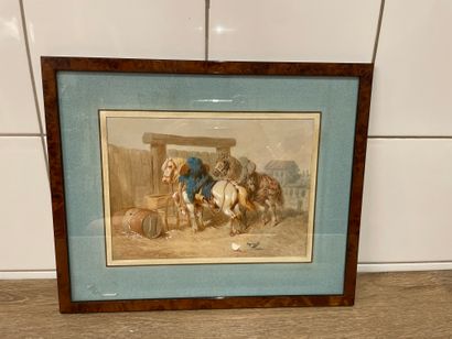 Theodore FORT (1810-1896)
Horses at watering...