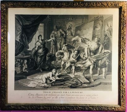 After Charles COYPEL
Thalie chassée par la...