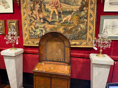 A pair of ormolu girandoles with four branches...