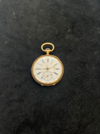 Montre gousset d'homme le boitier en or jaune...