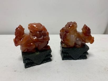 Two small agate dragons
Damage and missing...