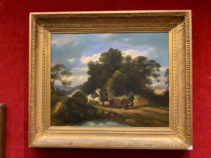 French school, mid-18th century
The difficult...