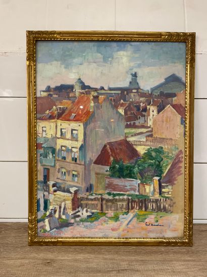 Paul MANDUAU (XIX-XX)
View of Fribourg
Oil...