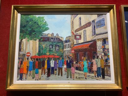 Roland HAMON (1909-1987)
Place du tertre
Oil...
