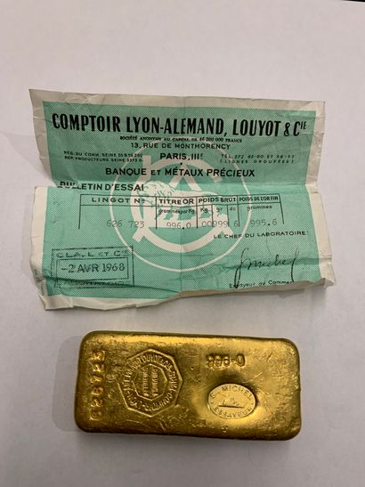 Ingot No. 626 723, gold content 996
PB: 999,6...