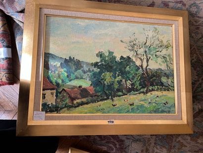Albert JOSEPH (1868-1952)
Farm landscape,...