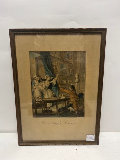 After JBC COROT 
The village
Engraving by...