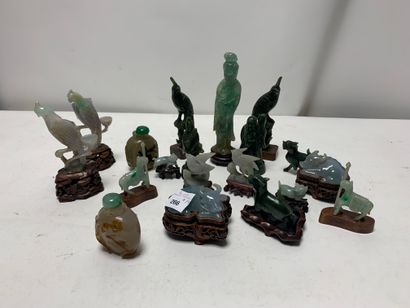 Modern China
Hardstone lot comprising 18...