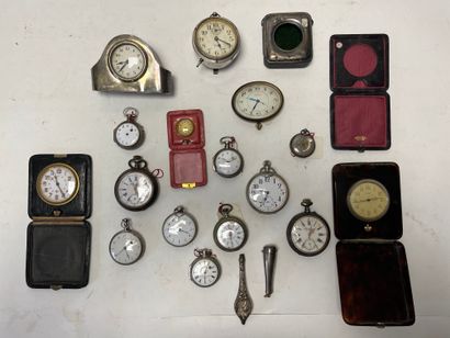 Ensemble de dix montres de col et de gousset...