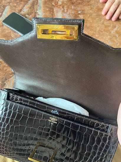 Hermès brown crocodile bag
Good conditio...