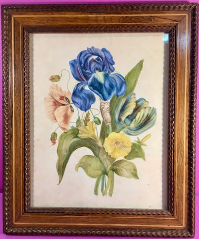 19th century French school
Floral composition
Watercolor
26.5...