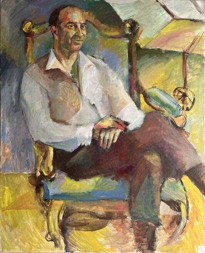 Ecole XXème siècle
Portrait d'homme au fauteuil
Haut....