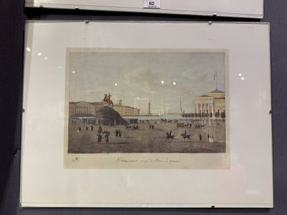 Ensemble de 11 reproductions de gravures
Vues...