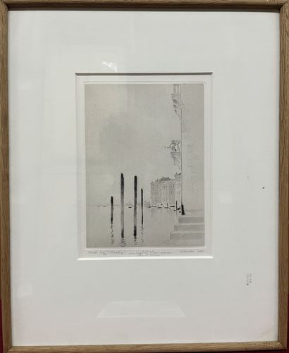 Gunnar NORRMAN (1912-2005)
Venedig
Estampe,...