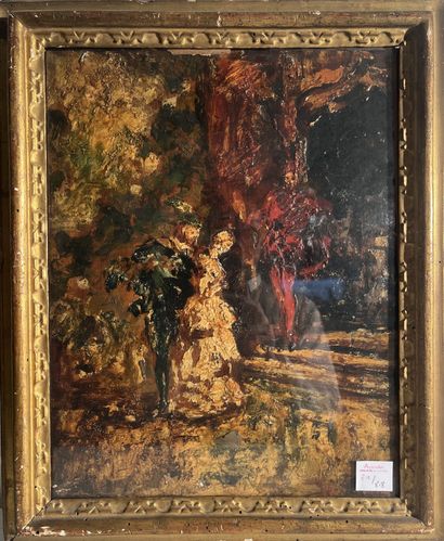 Ecole française du XIXème siècle
Scène lyrique
Huile...