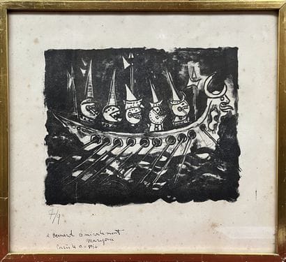 MARYAN (1927-1977)
Les vikings
Estampe signée...