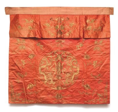 CHINE - Vers 1900
Panneau de décoration de...