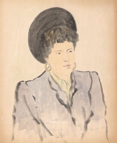 Liao Xinxue (1906-1958)
Portrait de femme...