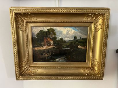 English school in the Constable style
House...