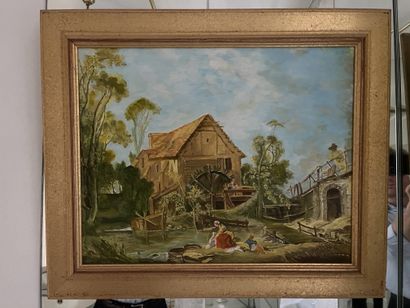 ARAXIA (XX-XXI)
Washerwoman, after Boucher
Oil...
