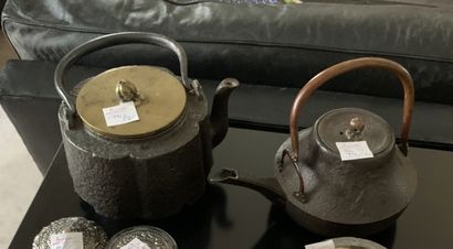 Deux théières en fonte de fer