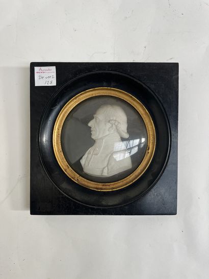 Two Sèvres cookie profiles of an ecclesiastic...