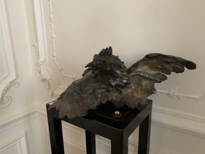 PALIATRIAS
Le coq gaulois, en bronze à la...