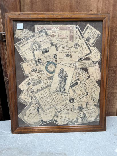 20th century French school
Assignats in trompe...