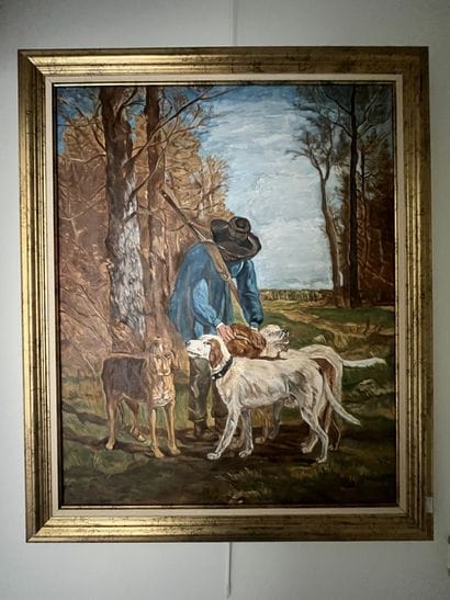 ARAXIE (XX-XXI)
Hunter and his dogs
Oil on...