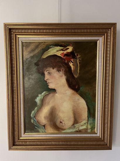 ARAXIE (XX-XXI)
Woman's bust after Manet
Oil...
