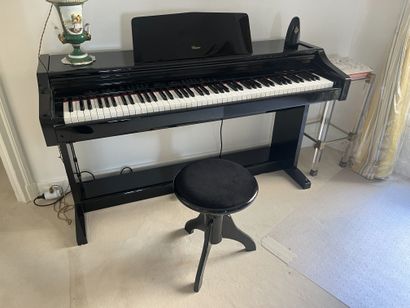 Piano électrique d'étude laqué noir, Classic...