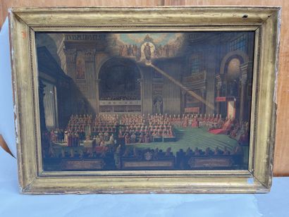 The assembly of bishops
Chromographic painting...