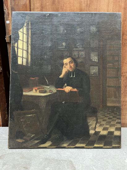 Pierre LABATIE (1736-1778)
Thinking priest
Oil...