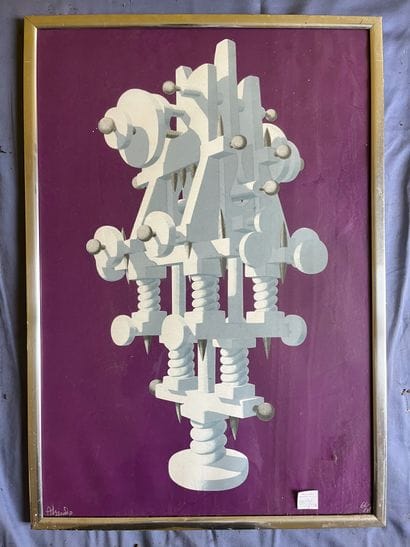 Alejandro RAMON (1943)
Composition with mauve...