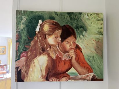ARAXIE (XX-XXI)
Two little girls after Renoir
Oil...