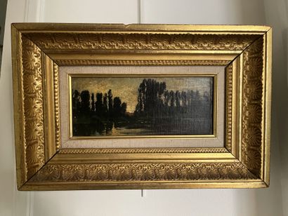 Fontainebleau school, 19th century
The pond...
