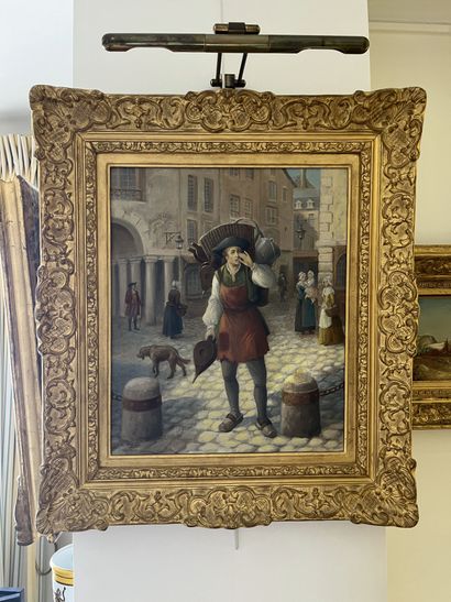 R. HOUY (XX)
The bellows merchant
Oil on...