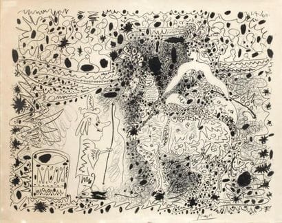 Pablo PICASSO
L'Ecuyère, 1960, lithographie,...