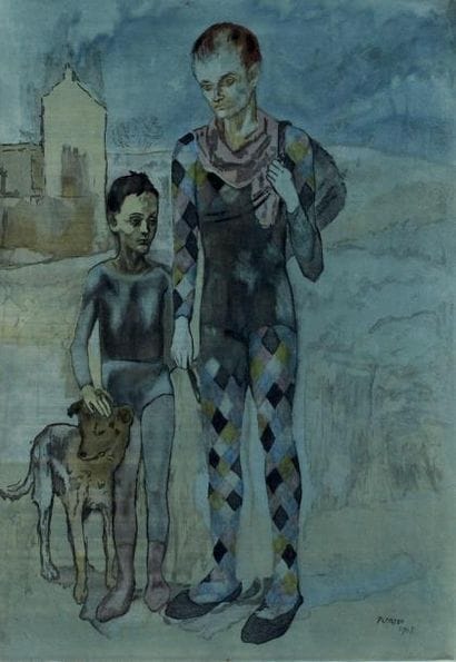 D'après Pablo PICASSO
Les Saltimbanques,...