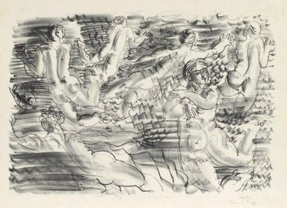 Raoul Dufy
Six baigneuses, vers 1925, lithographie,...