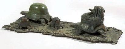 Rachid KHIMOUNE (né en 1953)
Tortues Sculpture...