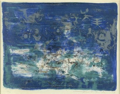 ZAO WOU KI
Jardin la nuit, 1954, lithographie,...