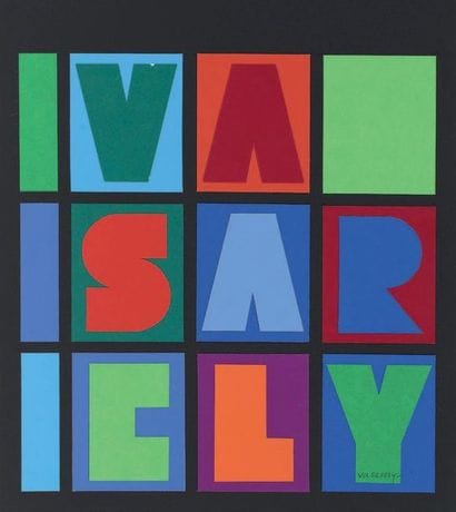 Victor Vasarely
Collage de papiers découpés,...