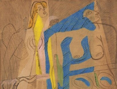 LE CORBUSIER (1887-1965)
Personnages Aquarelle...