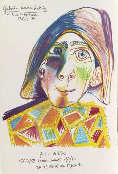 D'après Pablo PICASSO
Picasso dessins récents,...