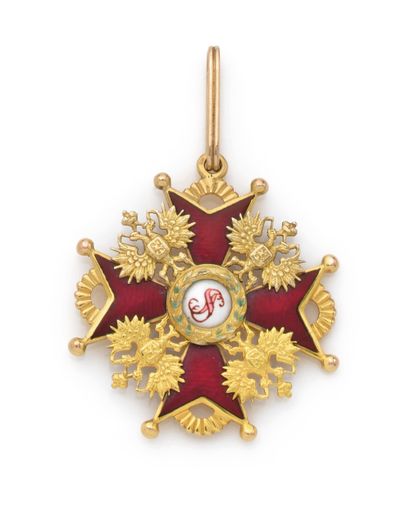 Croix de l'ordre de saint Stanislas 2e classe...