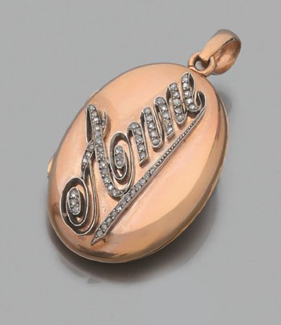 Keepsake medallion 
in 18K (750) gold and...