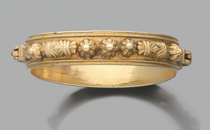 Bipartite gold 
in 18K (750) gold applied...