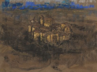 MURPHY
Fortified village, 2000
Pastel signed...